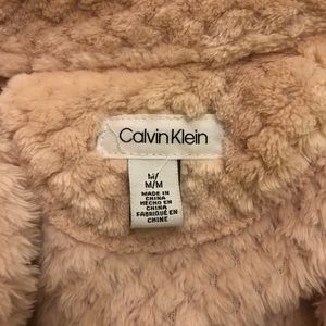 Calvin Klein fluffy zip up jacket